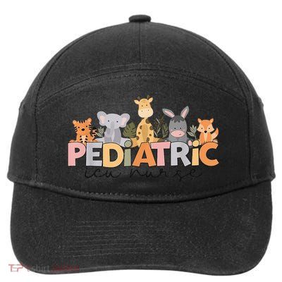 Pediatric ICU Nurse PICU Nurse Animals Nurse Appreciation 7-Panel Snapback Hat