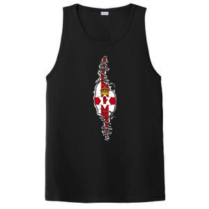 Proud Irish Nationality Northern Ireland Flag Patriotic Gift PosiCharge Competitor Tank