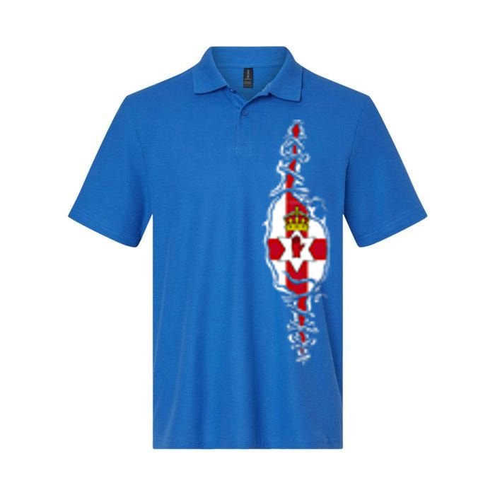 Proud Irish Nationality Northern Ireland Flag Patriotic Gift Softstyle Adult Sport Polo