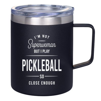Pickleball I'm Not Superwoman 12oz Stainless Steel Coffee Mug