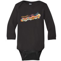 Progress Is Not Linear Sped Teacher Baby Long Sleeve Bodysuit