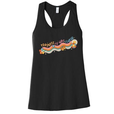 Progress Is Not Linear Sped Teacher Women's Racerback Tank