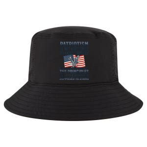 Patriotism Is Not Obedience To Government Patriotic Saying Premium Cool Comfort Performance Bucket Hat