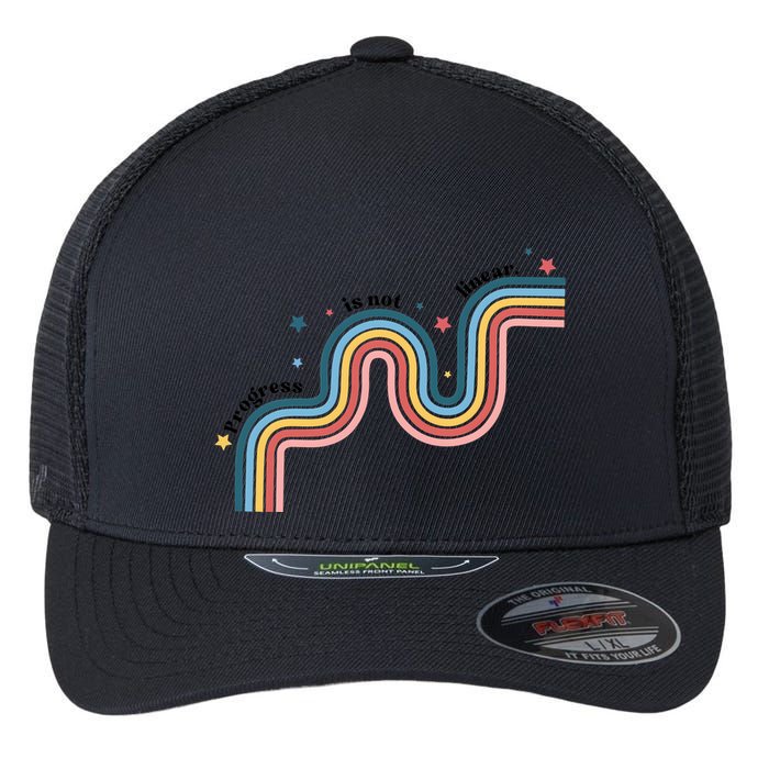 Progress Is Not Linear Flexfit Unipanel Trucker Cap