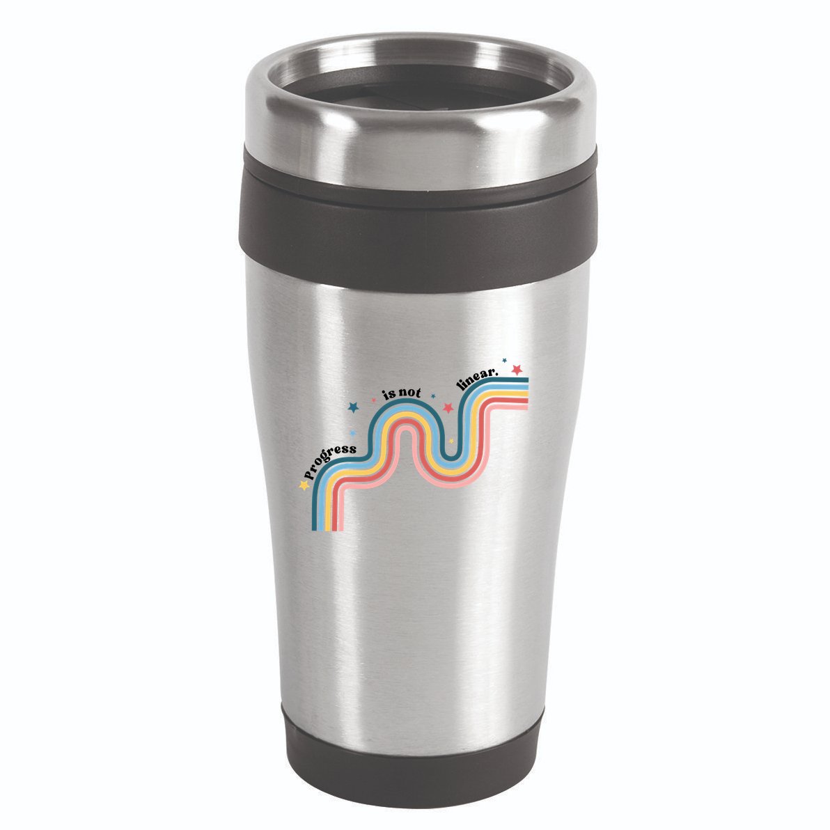 Progress Is Not Linear 16oz Travel Tumbler