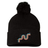 Progress Is Not Linear Pom Pom 12in Knit Beanie