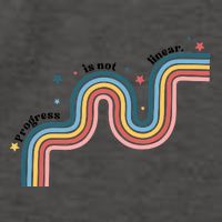 Progress Is Not Linear Vector Backpack