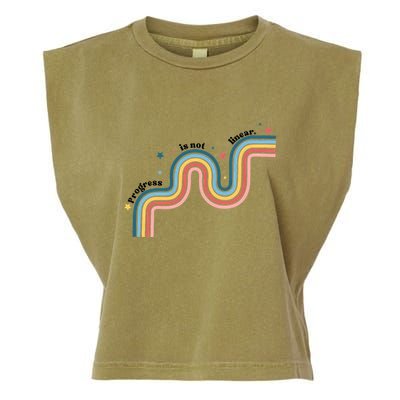 Progress Is Not Linear Garment-Dyed Women's Muscle Tee