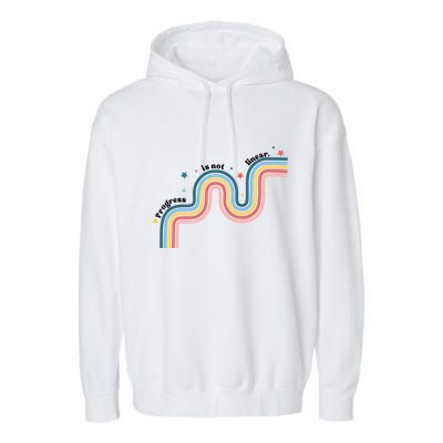 Progress Is Not Linear Garment-Dyed Fleece Hoodie