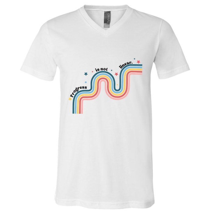 Progress Is Not Linear V-Neck T-Shirt