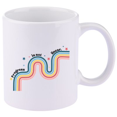 Progress Is Not Linear 11oz C Handle Ceramic Mug