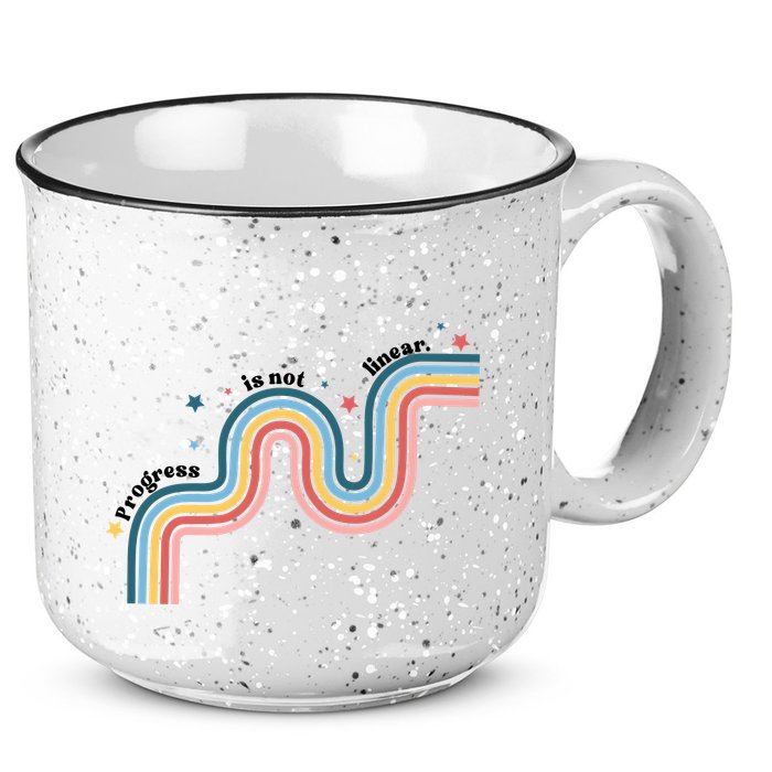 Progress Is Not Linear 15oz Campfire Ceramic Mug