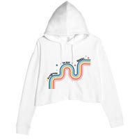 Progress Is Not Linear Crop Fleece Hoodie