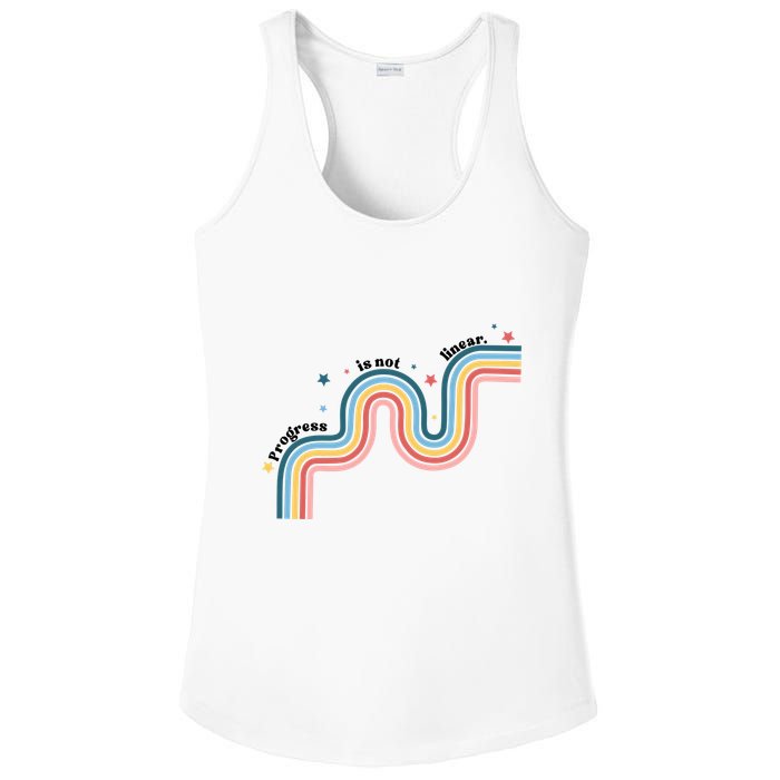 Progress Is Not Linear Ladies PosiCharge Competitor Racerback Tank