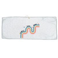 Progress Is Not Linear Large Microfiber Waffle Golf Towel