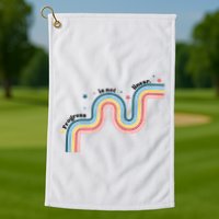 Progress Is Not Linear Golf Towel