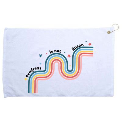 Progress Is Not Linear Grommeted Golf Towel
