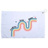 Progress Is Not Linear Grommeted Golf Towel