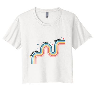 Progress Is Not Linear Crop Top