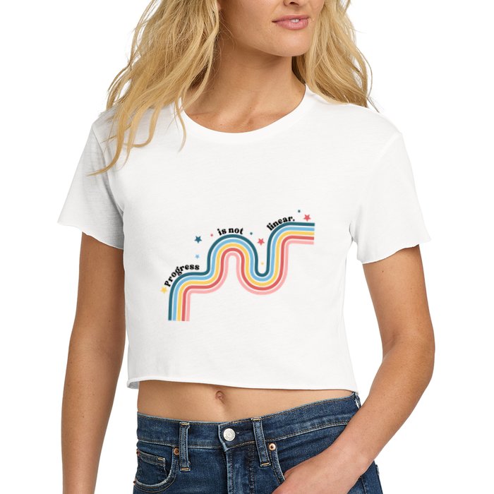 Progress Is Not Linear Crop Top