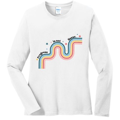 Progress Is Not Linear Ladies Long Sleeve Shirt
