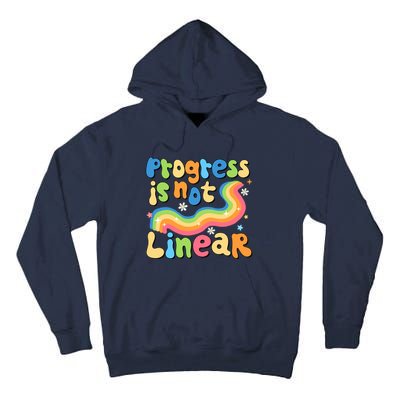 Progress Is Not Linear Sped Teacher Tall Hoodie