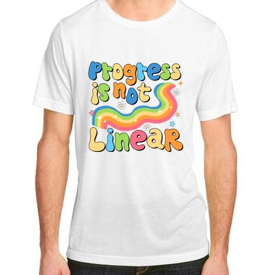 Progress Is Not Linear Sped Teacher Adult ChromaSoft Performance T-Shirt