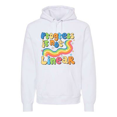 Progress Is Not Linear Sped Teacher Premium Hoodie