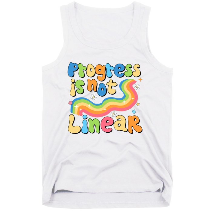 Progress Is Not Linear Sped Teacher Tank Top