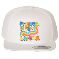 Progress Is Not Linear Sped Teacher Wool Snapback Cap