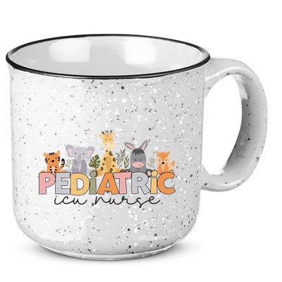 Pediatric ICU Nurse PICU Nurse Animals Nurse appreciation 15oz Campfire Ceramic Mug