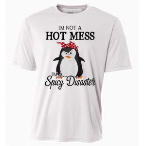 Penguins I’m not a hot mess I’m a spicy disaster Cooling Performance Crew T-Shirt