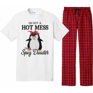 Penguins I’m not a hot mess I’m a spicy disaster Pajama Set