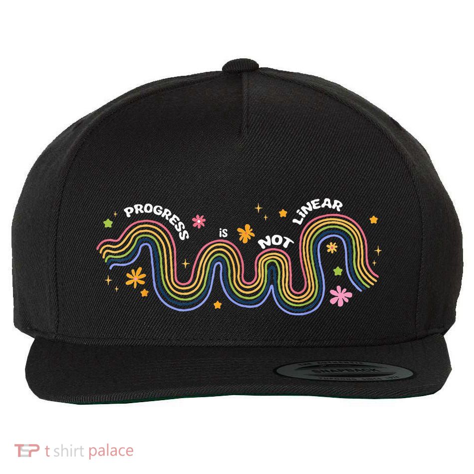 Progress Is Not Linear Sped Ed Special Education Teacher Wool Snapback Cap
