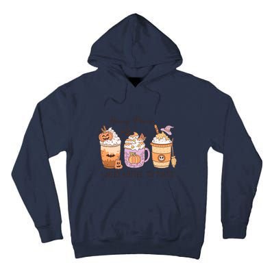 Pocus I Need Coffee To Focus Halloween Gift Tall Hoodie