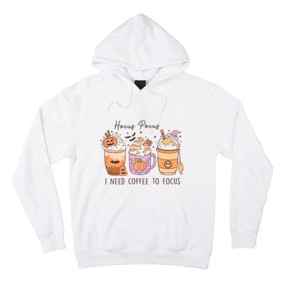 Pocus I Need Coffee To Focus Halloween Gift Hoodie