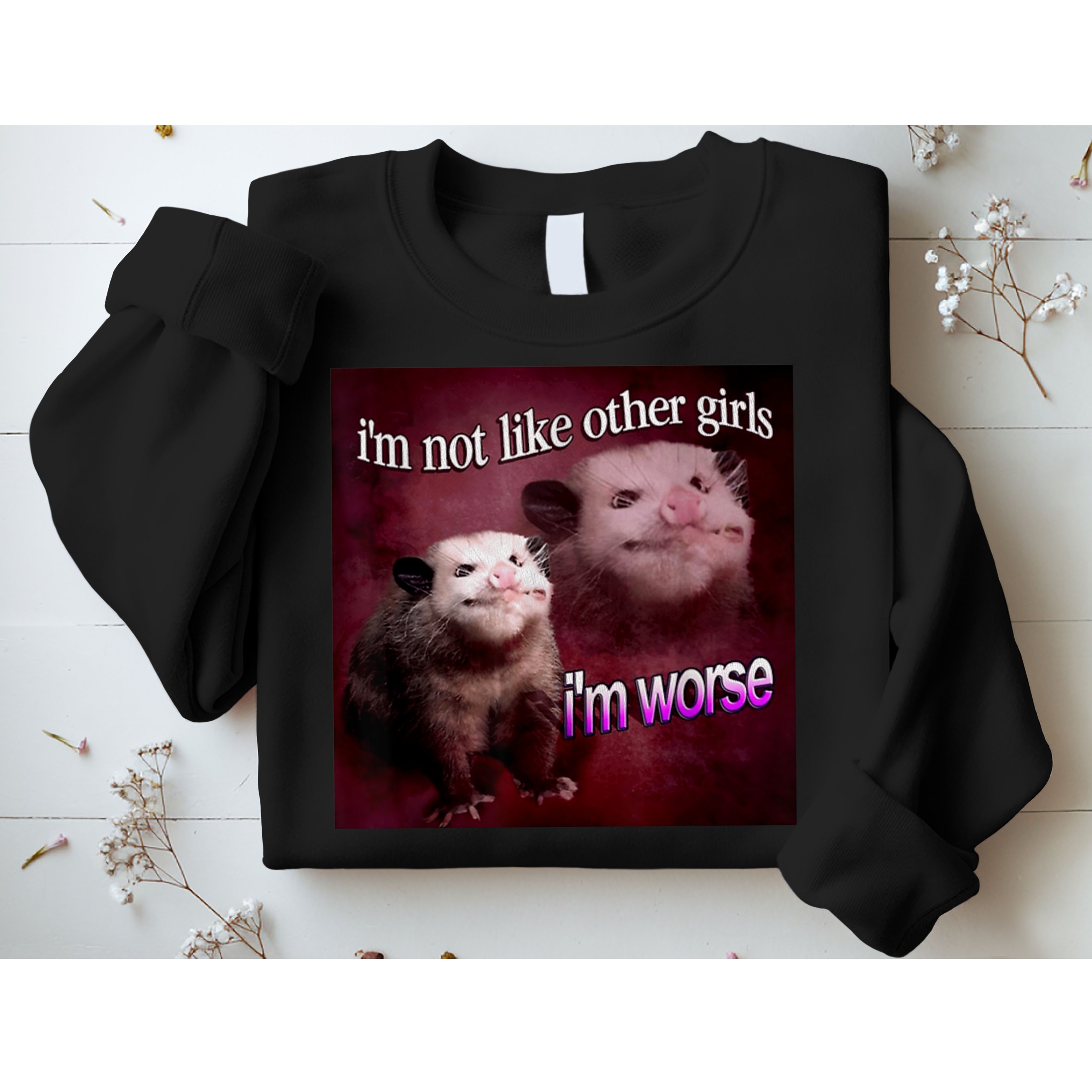 Possum I’m Not Like Other I’m Worse Sweatshirt