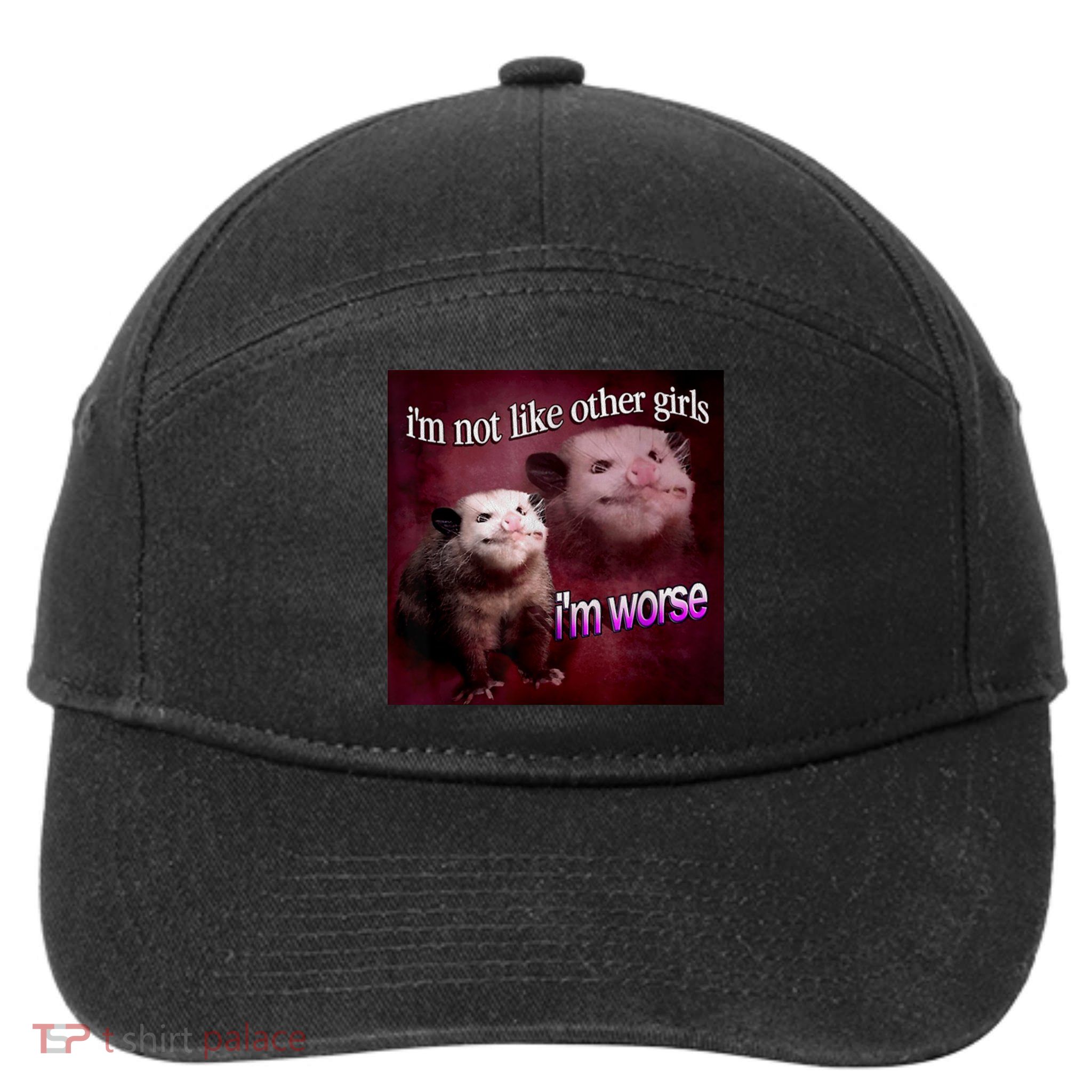 Possum I’m Not Like Other I’m Worse 7-Panel Snapback Hat