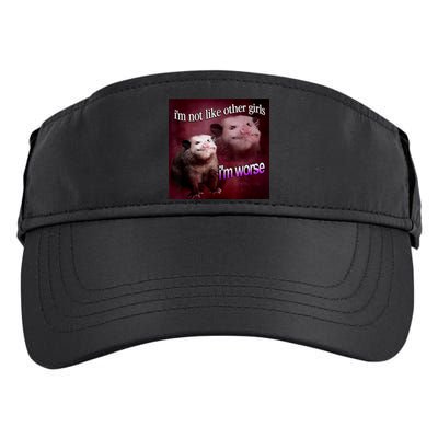 Possum I’m Not Like Other I’m Worse Adult Drive Performance Visor