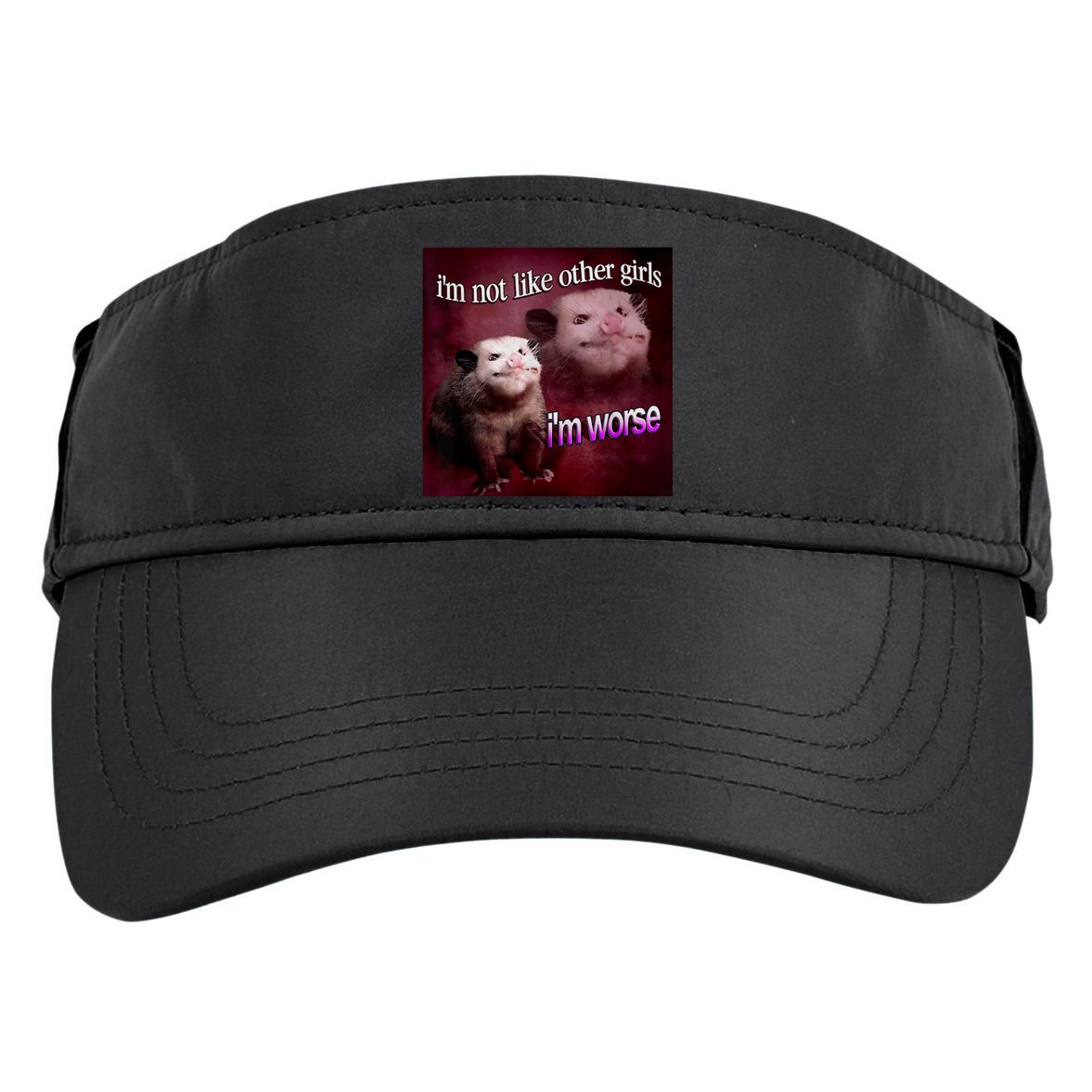Possum I’m Not Like Other I’m Worse Adult Drive Performance Visor