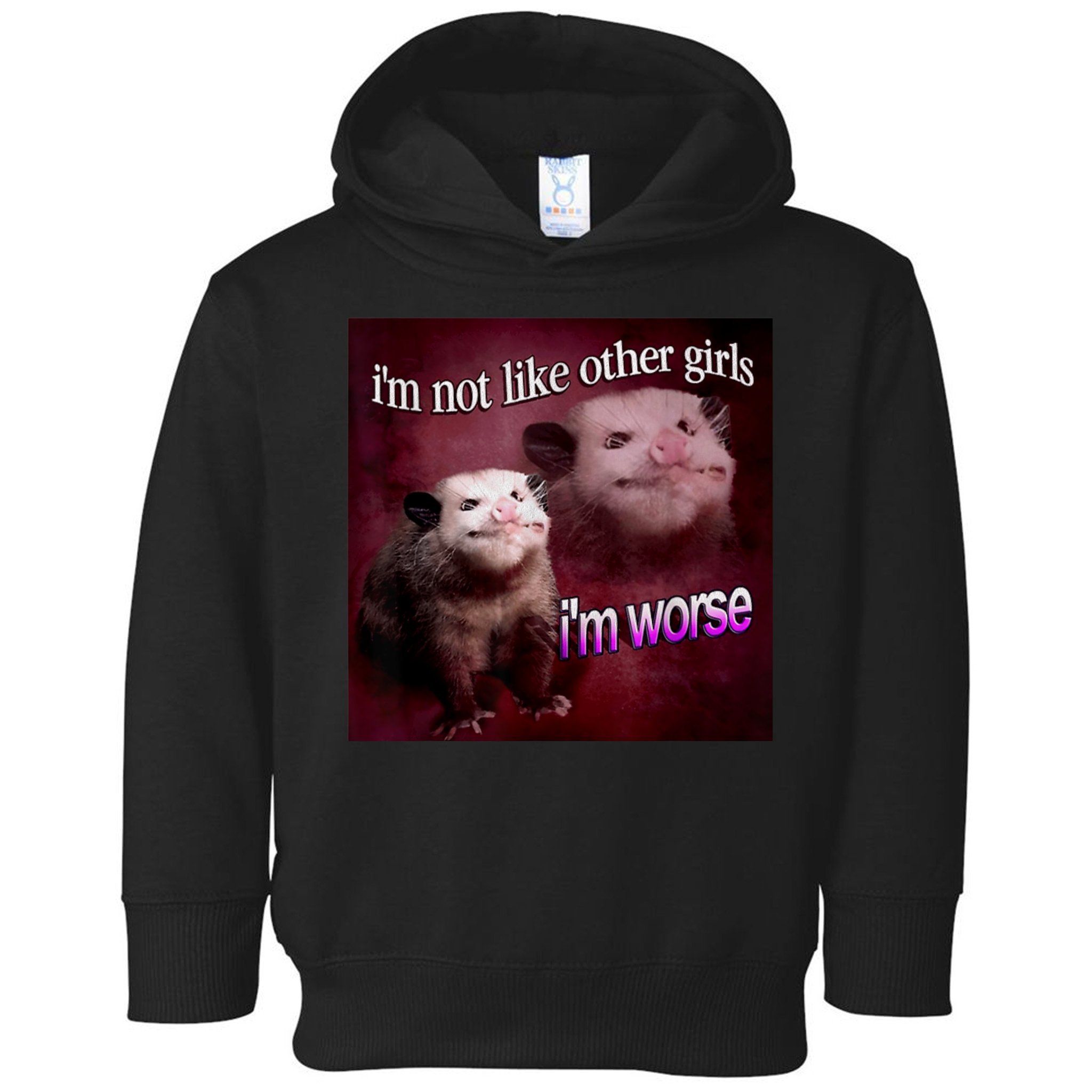 Possum I’m Not Like Other I’m Worse Toddler Hoodie