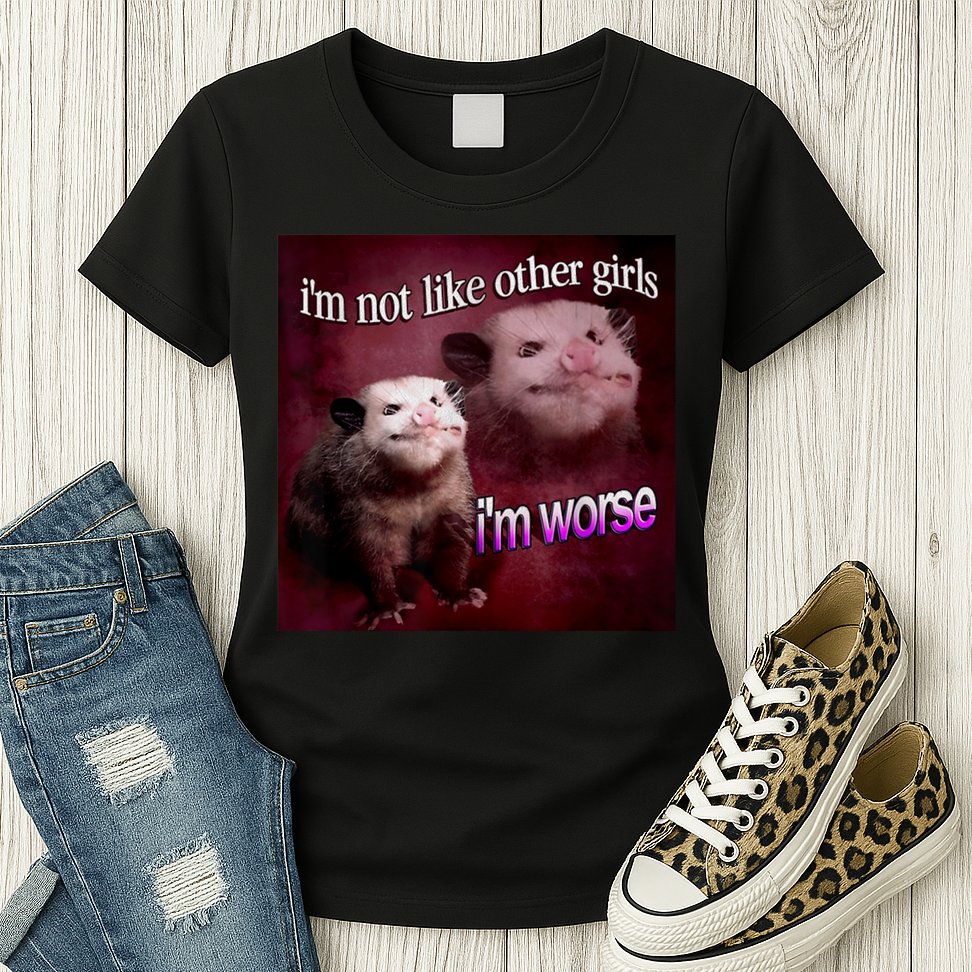Possum I’m Not Like Other I’m Worse Womens T-Shirt