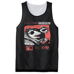 Possum Im Not Like Other Girl Im Worse Mesh Reversible Basketball Jersey Tank