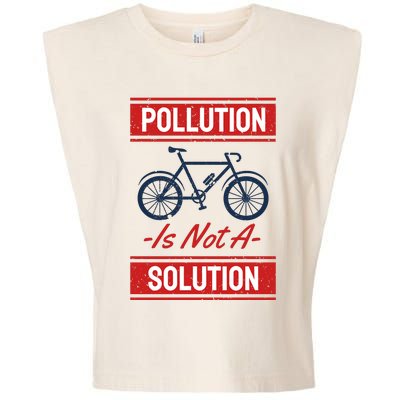 Pollution Is Not Solution Garment-Dyed Women's Muscle Tee