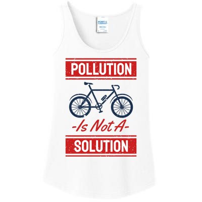 Pollution Is Not Solution Ladies Essential Tank