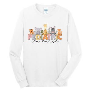 Pediatric ICU Nurse PICU Nurse Animals Nurse Appreciation Tall Long Sleeve T-Shirt