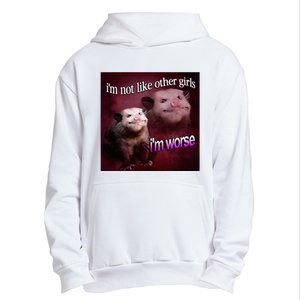 Possum I’M Not Like Other Girl I’M Worse Urban Pullover Hoodie