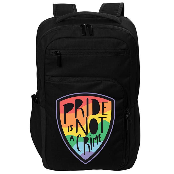 Pride Is Not A Crime LGBTQ Rainbow Impact Tech Backpack
