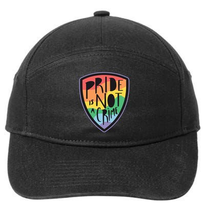 Pride Is Not A Crime LGBTQ Rainbow 7-Panel Snapback Hat