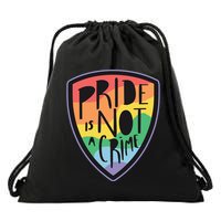 Pride Is Not A Crime LGBTQ Rainbow Drawstring Bag